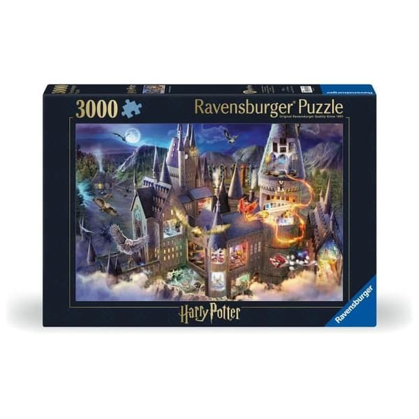 Pussel 3000 bitar Utsikt över Hogwarts slott / Harry Potter, från 14 år, 17561, Ravensburger