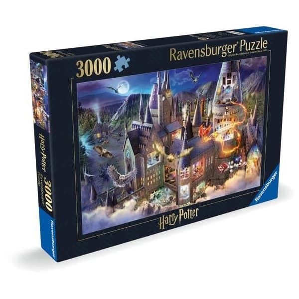 Pussel 3000 bitar Utsikt över Hogwarts slott / Harry Potter, från 14 år, 17561, Ravensburger