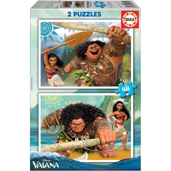 Vaiana Pussel - EDUCA - 2x48 bitar - Tecknade serier och serier