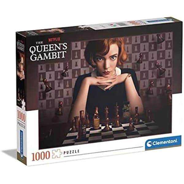 Pussel - CLEMENTONI - 39697 - 1000 Bit - Queen's Gambit - Pussel för Vuxna - Ekologisk