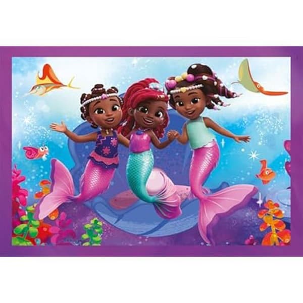 Pussel för Barn - CLEMENTONI - Disney Ariel - 4 i 1 - Flerfärgad - Tillverkad i Italien