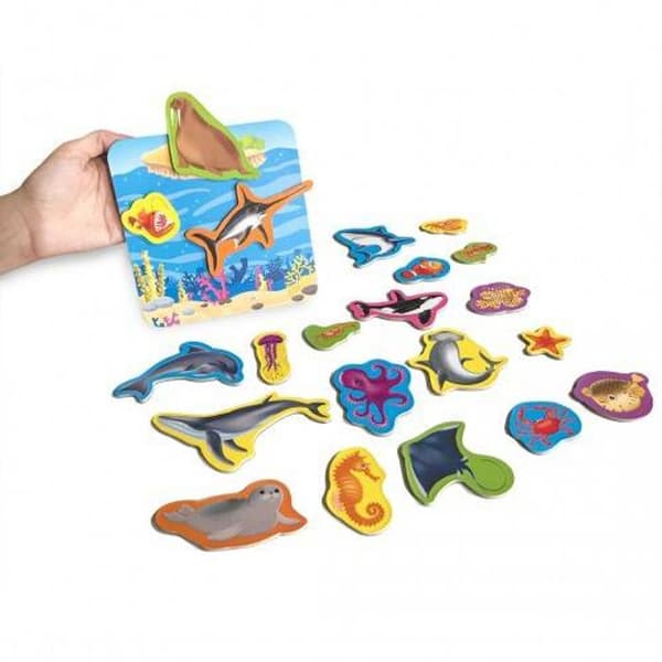 MAGNETISKT ENSEMBLE MARINT LIV MED ROTERANDE PUZZLE KAFER