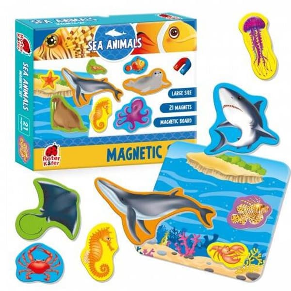 MAGNETISKT ENSEMBLE MARINT LIV MED ROTERANDE PUZZLE KAFER