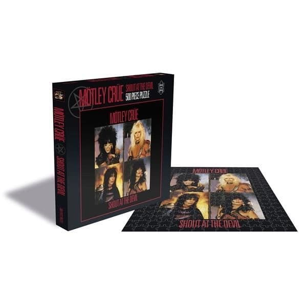 Motley Crue Shout At The Devil Puzzle 500 bitar svart 39x39cm - Motley Crue License - Vuxen