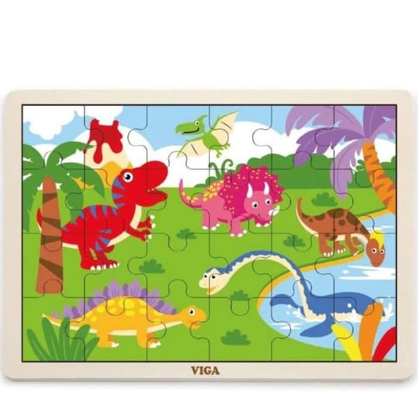 Viga - Pussel 24 mcx - dinosaurier - Utbildningsspel - Från 3 år
