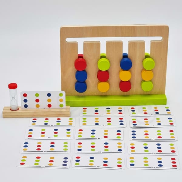 TOOKY TOY Logik Spel Tid Pusselfärger 30 Mönster 18 st.