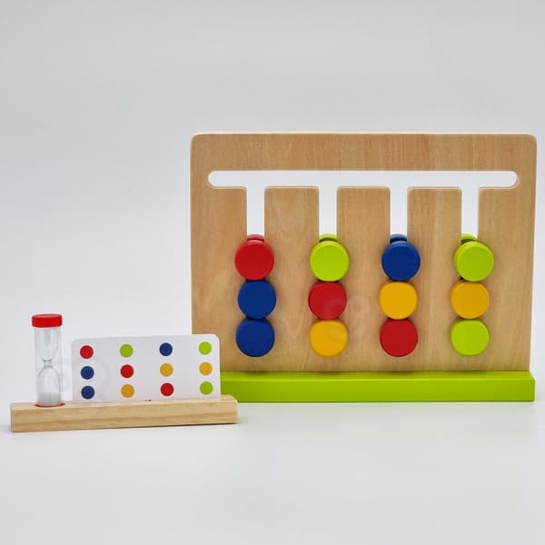 TOOKY TOY Logik Spel Tid Pusselfärger 30 Mönster 18 st.