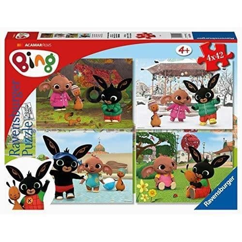 Pussel Barn - RAVENSBURGER - Bing - 4 Pussel - 42 Bitar - Flerfärgad