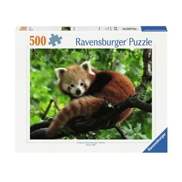 Ravensburger pussel söt röd panda, 500e.