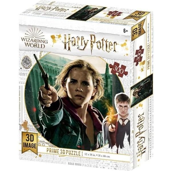 Harry Potter Hermione 3D-pussel - Lentikulär effekt - 300 bitar - Officiell licens
