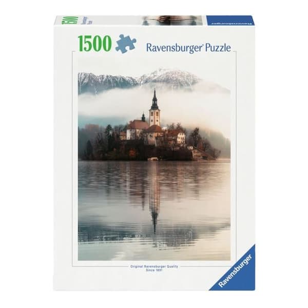 Ravensburger pussel önskornas ö bled Slovenien, 1500e.