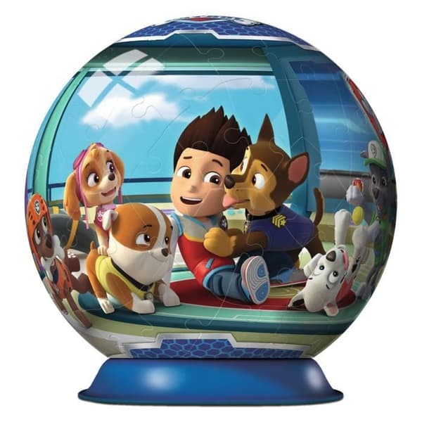 Paw Patrol Ball 3D-pussel - Ravensburger - 72 numrerade bitar - Diameter 13 cm