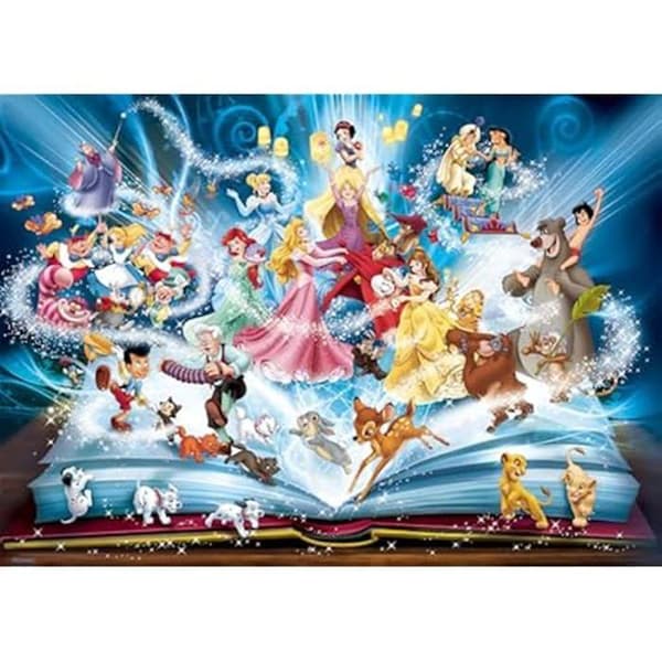 Pussel - RAVENSBURGER - Den magiska boken om Disney-sagor - 1500 bitar - Från 14 år - Avkoppling
