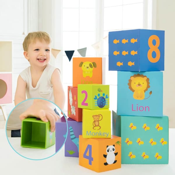 CLASSIC WORLD Magic Box Blokke Puslespil Tower Box Pædagogisk legetøj