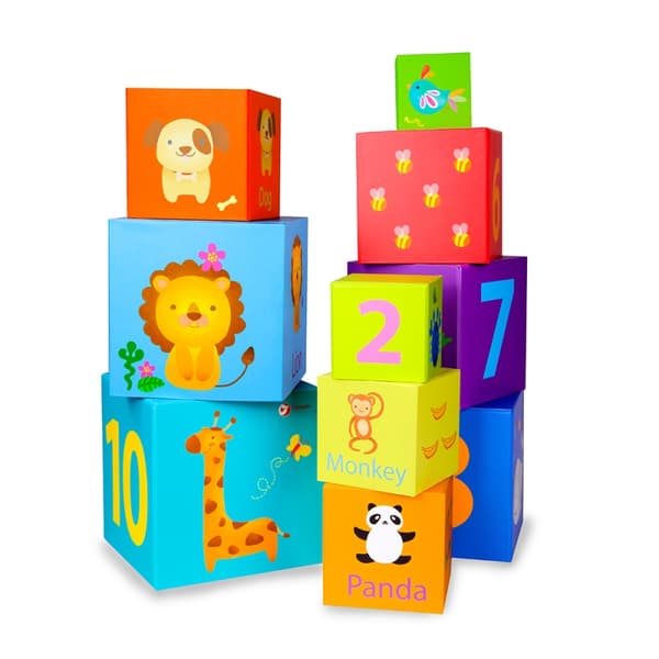 CLASSIC WORLD Magic Box Blokke Puslespil Tower Box Pædagogisk legetøj
