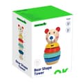 Miniatyrbild 5 av 11: TOOKY TOY Träpussel Pyramidformer Teddybjörn 11 st