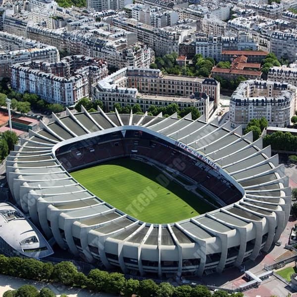 TD® Parc des Princes stadion Paris Saint-Germain hemmaarena Building Stadium Gör-det-själv monteringsleksaker 3D-modell