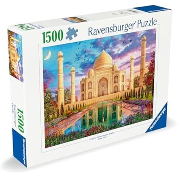 Ravensburger - Pussel för vuxna - 1500 bitars pussel - Förtrollade Taj Mahal - Vuxna och barn från 14 år - Pussel av hög kvalitet