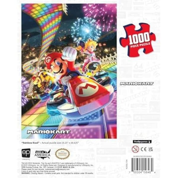 Pussel - USAOPOLY - Super Mario - 1000 bitar - Flerfärgad - Regnbågsvägen