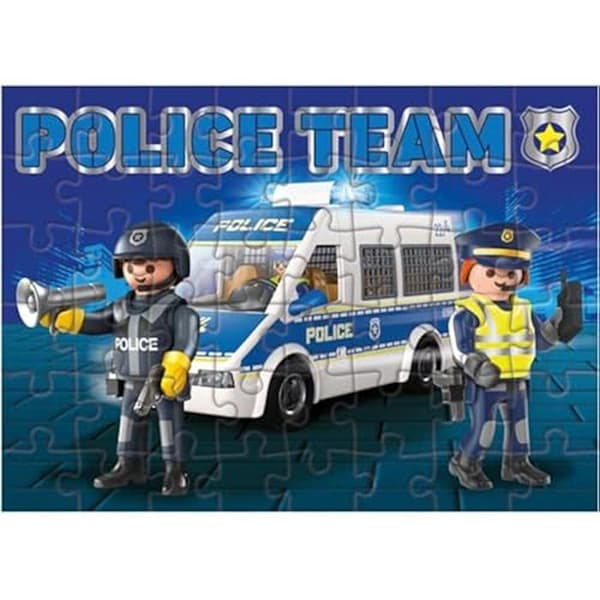 Pussel för Barn - DOHE - Playmobil Polis Team - 48 Delar - 4 år och uppåt - Livliga Färger