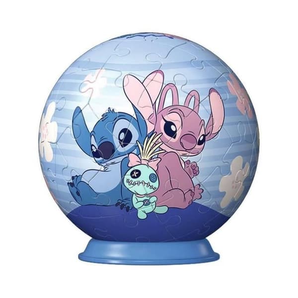 Pussel 3D 54 bitar: Stitch & Angel