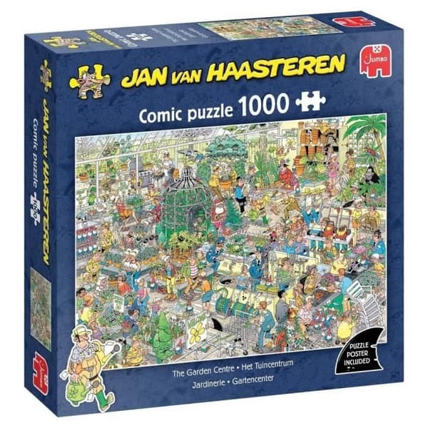 Pussel 1000 bitar: Jan van Haasteren - Trädgårdsbutik
