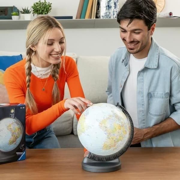 Pedagogiskt 3D-bollpussel - Luminous Earth Globe - Ravensburger - 540 bitar - Från 10 år