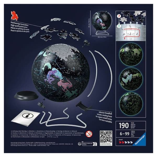 Pussel 3D 180 bit(ar) Globus