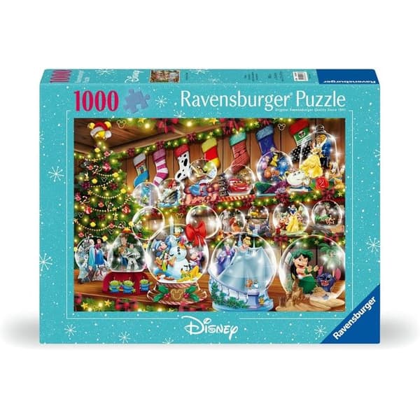 Ravensburger - Pussel 1000 bitar - Snöbollar Disney - Vuxna och Barn från 14 År - Pussel av hög kvalitet - Jul -