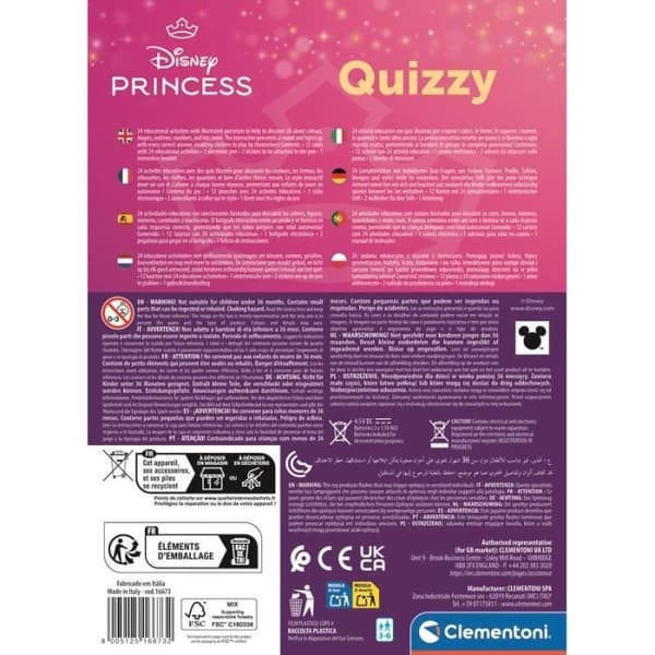 CLEMENTONI - Quizzy - Prinsessa