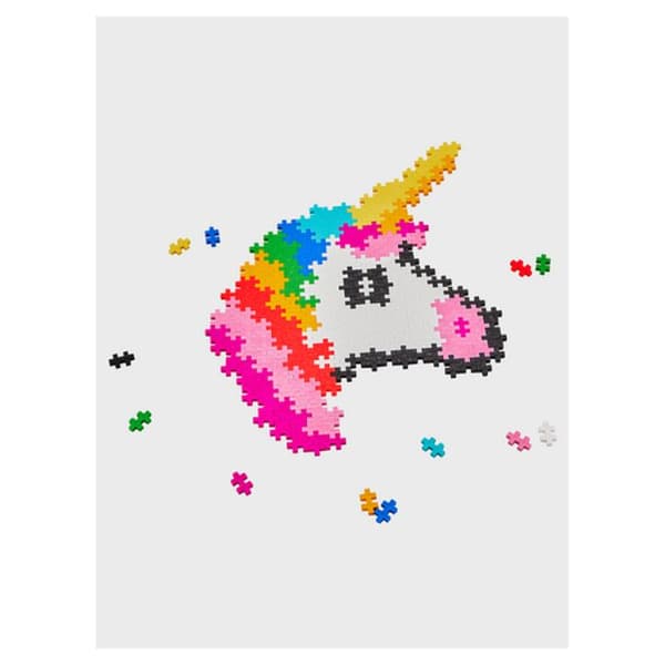 Kit med 250 bitar minipussel med siffror Unicorn-tema - Plus Plus