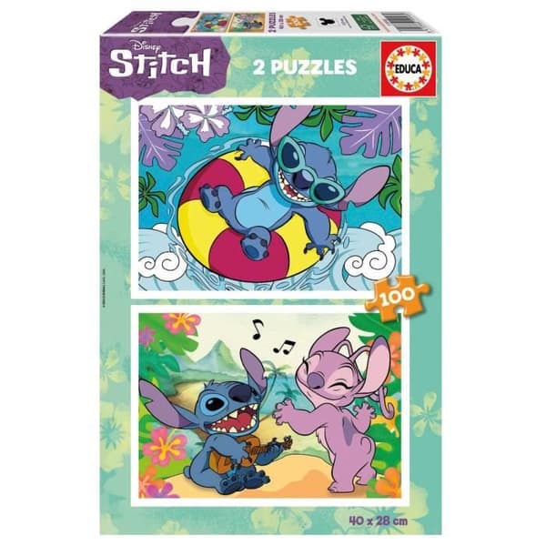 Pussel - EDUCA - 19998 - 2 x 100 bitar - Tecknade filmer - Blandat - 6 år och uppåt