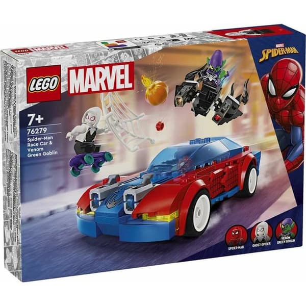 Byggsats Lego Coche de Carreras de Spider-Man y Duende Verde Venomizado Multicolour