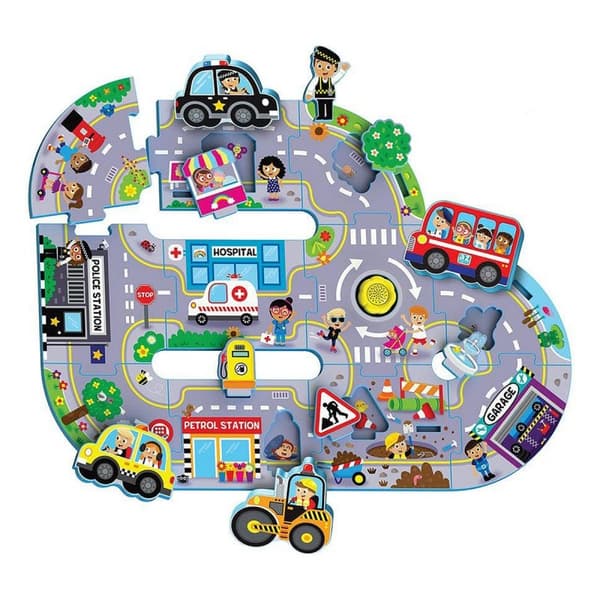 Barnpussel Reig Busy City 11 Delar
