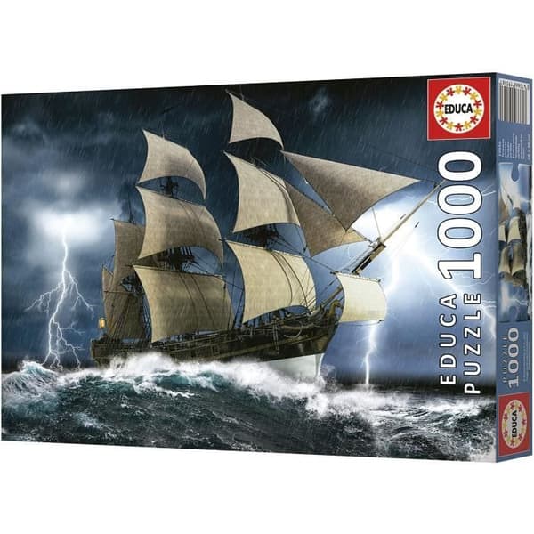 Landskaps- och naturpussel - EDUCA - PERFECT STORM - 1000 bitar - Flerfärgad