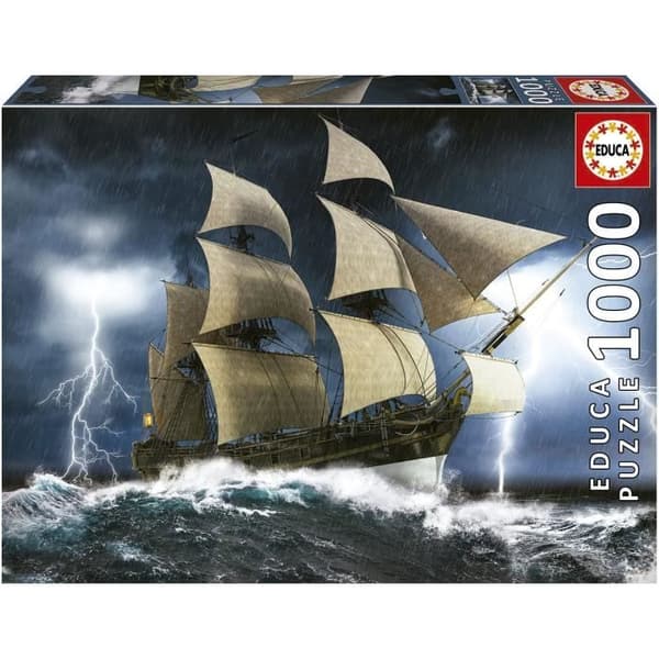 Landskaps- och naturpussel - EDUCA - PERFECT STORM - 1000 bitar - Flerfärgad