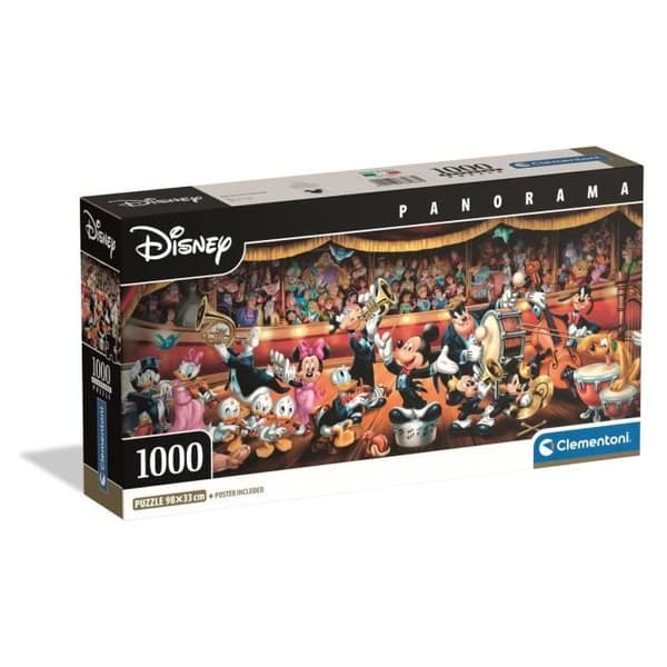 CLEMENTONI - Kompakt 1000 bitar Panorama - Disney Orkester