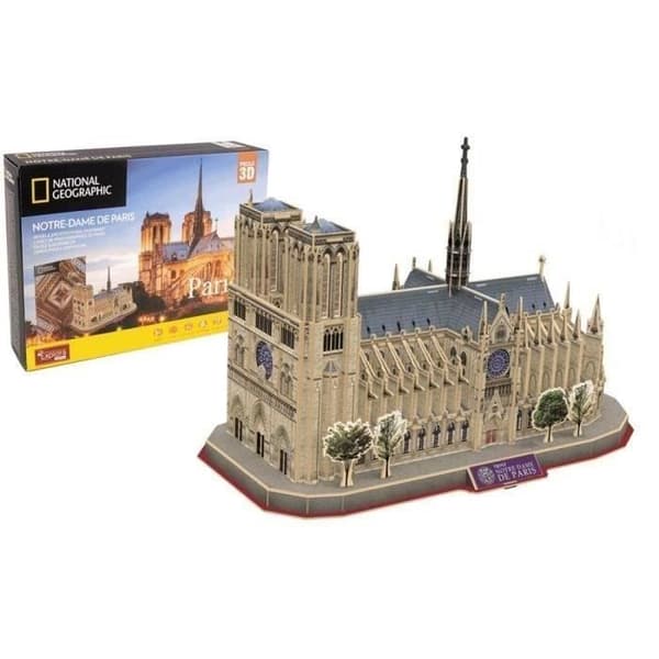 Puzzle 3D - Notre Dame De Paris - Byggspel - EXPLORA - 128 bitar - Från 8 år