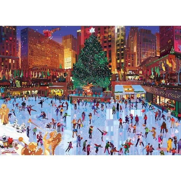 Pussel med 1000 bitar: Jul på Rockefeller Center