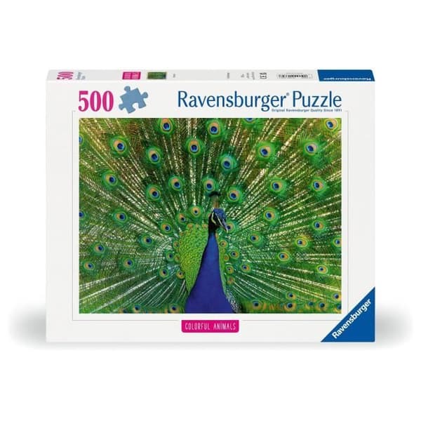 Pussel 500 bitar: Påfågel