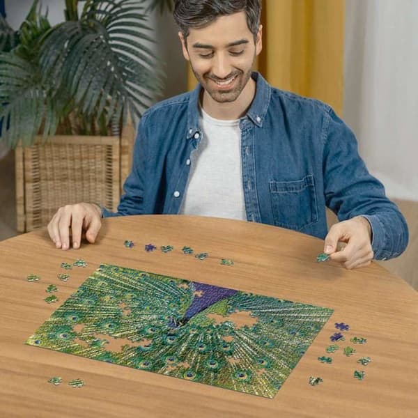 Pussel 500 bitar: Påfågel