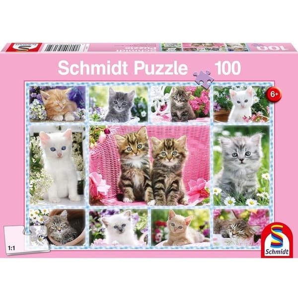 Kattungar Pussel - SCHMIDT SPIELE - 100 bitar - Blandat