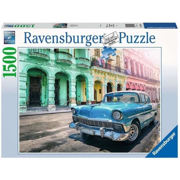 Ravensburger 1500 bitars pussel - Bil på Kuba - Flerfärgad - För barn - Fordon och maskiner