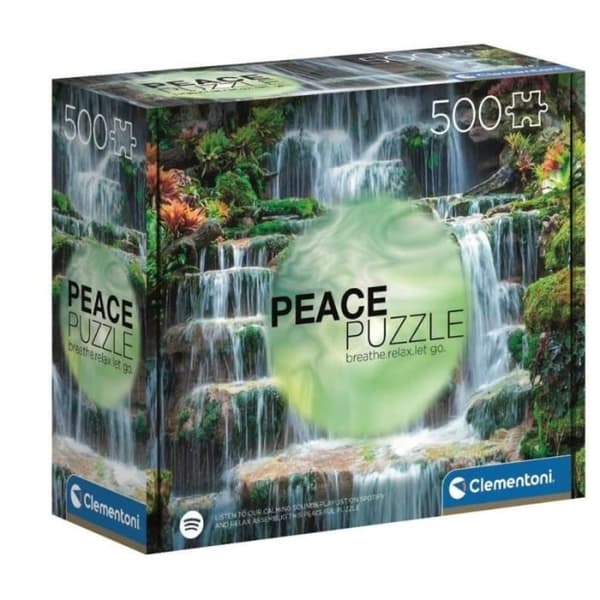 Clementoni Peace The Flow 500 bitar landskapspussel för vuxna - tillverkat i Italien