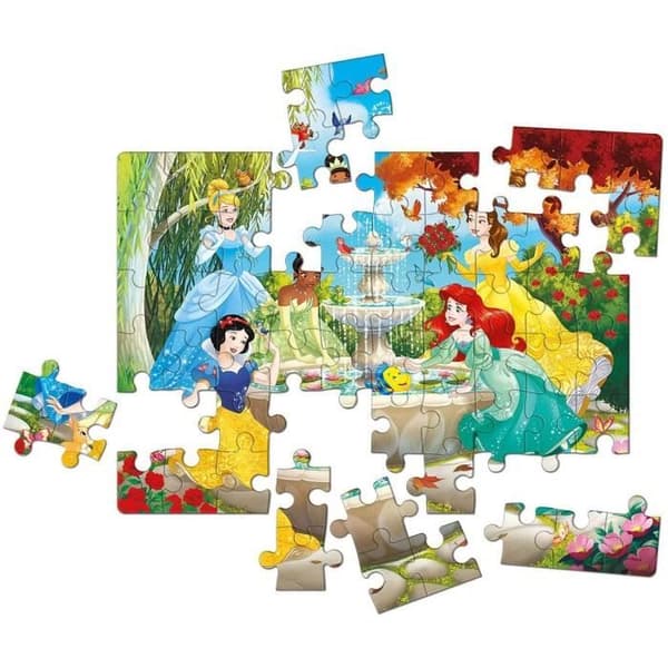 Princesses Puzzle - Clementoni - 60 bitar - För barn från 5 år och uppåt