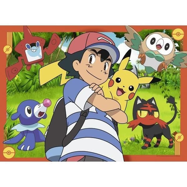 Pokémon-pussel 4x100 bitar - Ravensburger