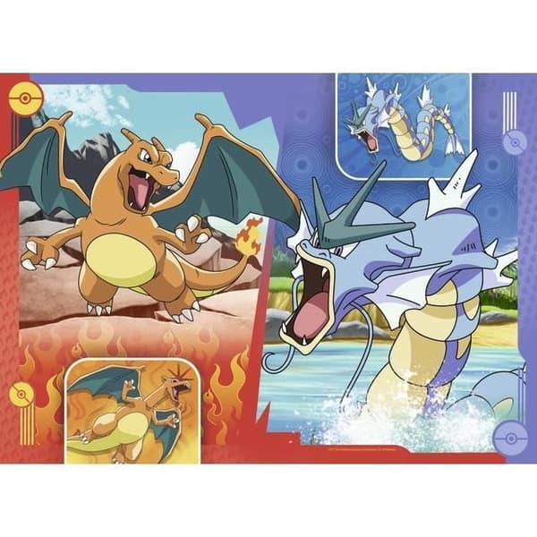 Pokémon-pussel 4x100 bitar - Ravensburger