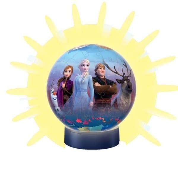 3D Ball Puzzle Frozen 2 upplyst - Ravensburger - Barn 6 år och uppåt