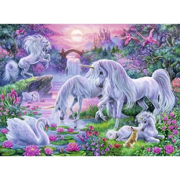 Pussel 150 bitar XXL Pieces - Unicorns at Sunset