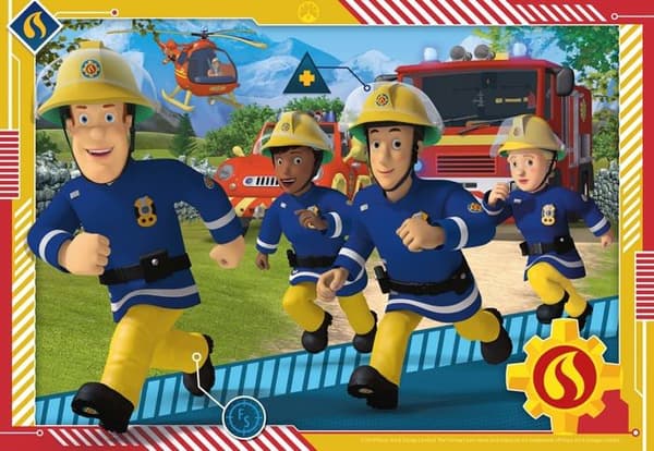 Ravensburger Pussel - 80532 - Barnpussel - 2x24 p-pussel - Sam och hans team / Brandman Sam - 4 år och uppåt